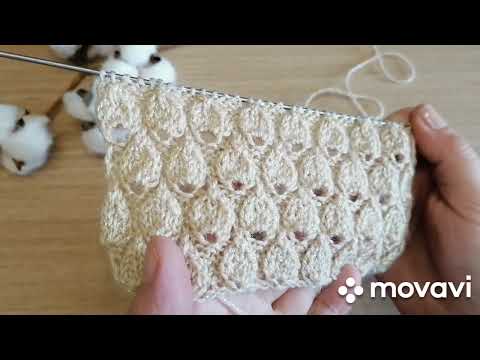 Видео: Узор спицами "ЛУКОВКИ".