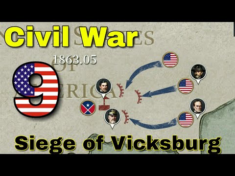 Видео: Siege of Vicksburg. США - #9. European War 6: 1914.