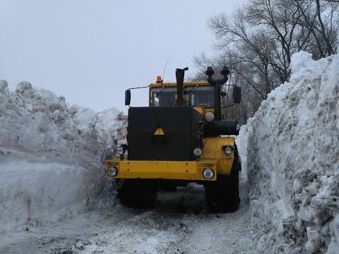Видео: Вскрытие летней дороги на дальнюю скважину   на Крюковке.