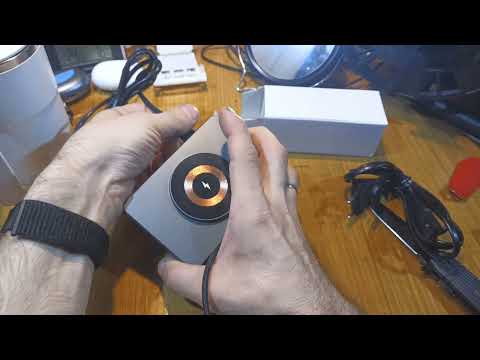 Видео: 818D+ Настольное зарядное устройство, зарядная станция, pd 100Вт, QCh 30Вт, цифровой экран / magsafe