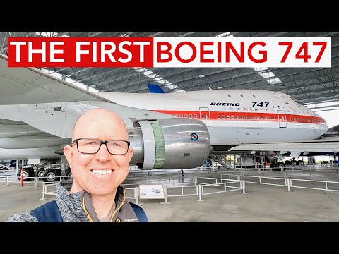 Видео: Подробный тур по ПЕРВОМУ прототипу Boeing 747 — RA001 в Музее авиации в Сиэтле