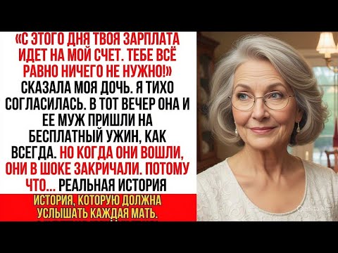 Видео: "С этого дня я хочу, чтобы твоя зарплата шла на мой счет!" сказала дочь. Чего она не знала, так это…