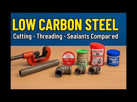 Видео: Низкоуглеродистая сталь 101 | Сравнение материалов для резки, нарезания резьбы и герметизации