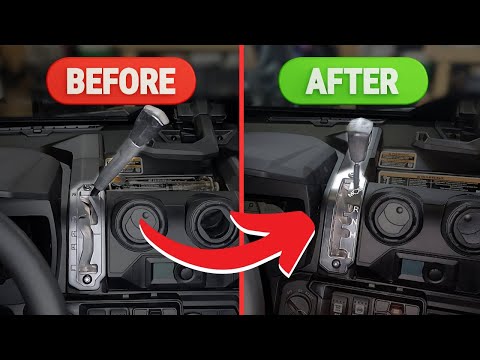 Видео: Обзор/установка кулисы переключения передач и короткоходного переключателя передач Can-Am Defender