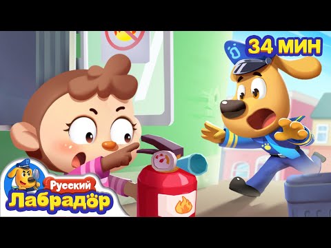 Видео: 🧯Не играйте с огнетушителями! | Безопасность в жизни | 🔍Сборник мультиков для детей | Шериф Лабрадор