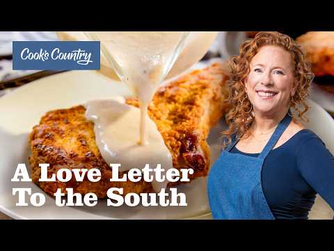 Видео: Южная кухня: свиные отбивные с подливкой и макаронами с пименто | «Страна Кука», полный эпизод (1...