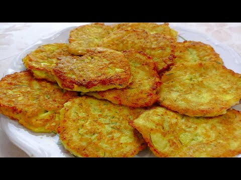 Видео: Оладьи из кабачков .Любимое блюдо на все лето.Самый простой  рецепт.