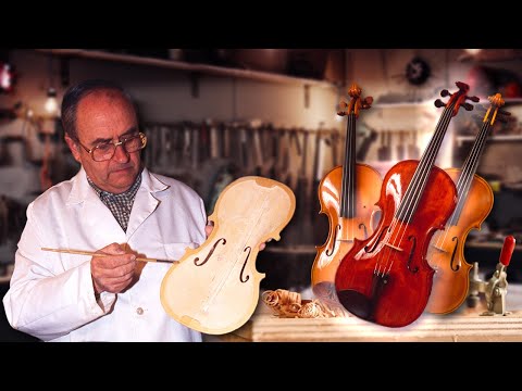 Видео: СКРИПКА ручной работы эксперта LUTHIER. Пошаговое изготовление этого инструмента