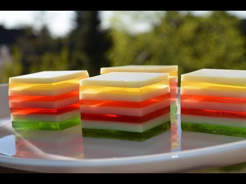 Видео: Радужное желе ☆ Понравится детям и взрослым!