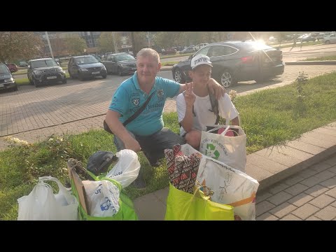 Видео: Мусорный Баттл в Минске. Витя Мусорщик ( Илья ) VS L&M ( Вячеслав ).Находка часы Au и многое другое