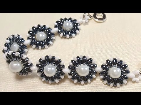 Видео: Браслет из бисера твин (191)/Мастер Класс