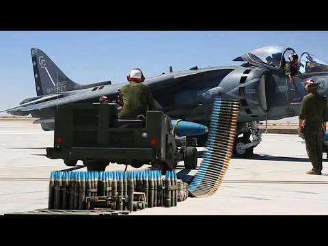 Видео: Венесуэла в шоке: американский самолёт AV-8B Harrier II испытывает новые 25-мм боеприпасы GAU-12