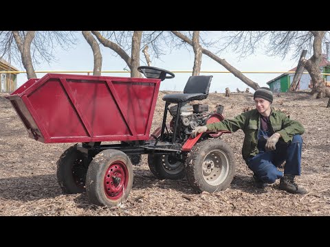 Видео: Самодельный Т-16 из Мотоблока