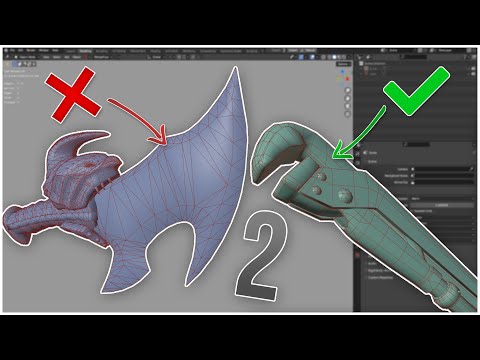 Видео: Разбор 3д моделей подписчиков 2 часть | хай-лоуполи и развертка