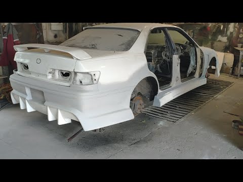 Видео: Тюнинг марк2 | установка порог | Мерседес 202 начал гнить |