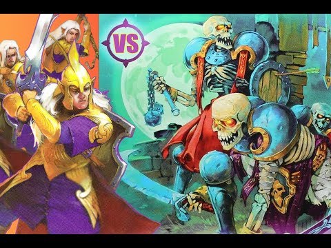 Видео: Технолог. "Битвы Fantasy" - Верховные эльфы и армия скелетов.