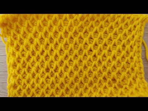 Видео: Шикарный узор крючком в технике тунисского вязания