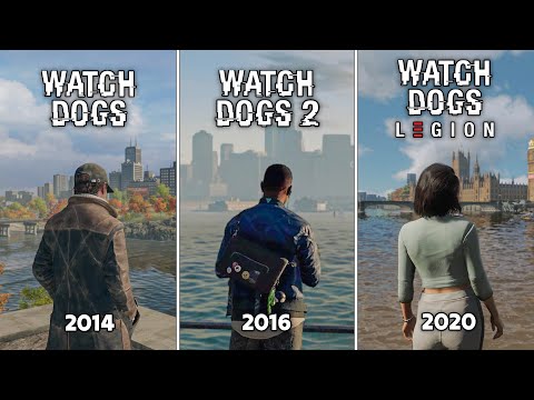 Видео: Watch Dogs 1 vs Watch Dogs 2 vs Watch Dogs: Legion – Сравнение физики и деталей