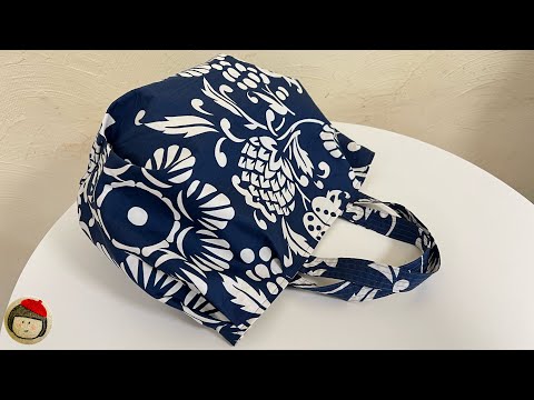 Видео: Милая сумка из прямоугольной ткани.