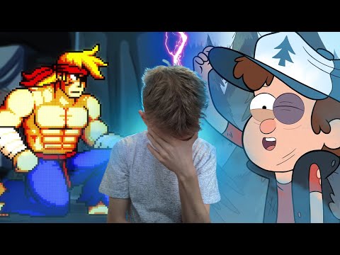 Видео: ПИКСЕЛЬНЫЙ ВОИН! Гравити Фолз 1 сезон 10 серия | Реакция