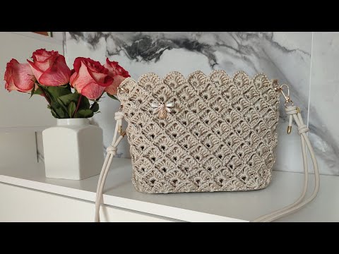 Видео: 💣💥Сумка с узором 3D из шнура 😍 СУМКА ИДЕАЛЬНО ПОДОЙДЁТ ПОД ЛЮБОЙ ОБРАЗ 🥰💥