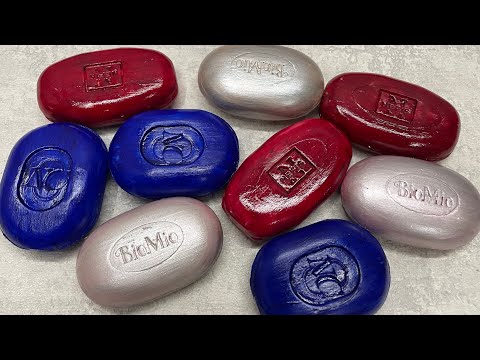 Видео: Dry soaps cutting 🤍❤️💙 / Резка сухого мыла / ASMR