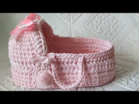 Видео: МК Люлька для куклы до 32 см из трикотажной пряжи (полная версия)