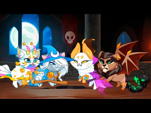 Видео: Иридесса, Луна, Ксеркс и Эйс 🎃 Castle Cats