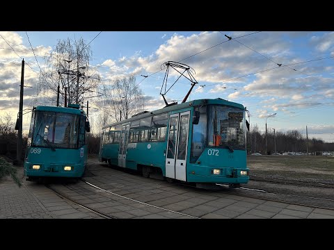 Видео: Минский Трамвай. Маршрут №6 ДС «Серебрянка» — ДС «Зелёный Луг» | Minsk Tram. Route №6