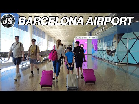 Видео: Международный терминал 2 аэропорта Барселоны (BCN) Walk
