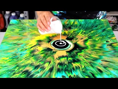 Видео: Это как оптическая иллюзия! 🤯 - Я наконец-то это сделал! - Цветение вихря в зеленых и желтых тонах!