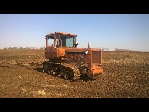 Видео: Долгожданное  и обещанное  мною видео об за пуске ДТ 75 , и об дороге до поля..
