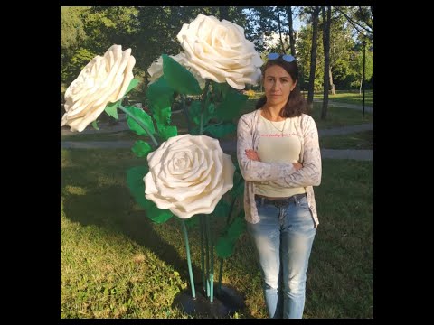 Видео: БЕСПЛАТНОЕ МК. Стойка из роз. ИЗОЛОН / FREE MK. Rack of roses. ISOLON