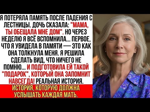 Видео: «ПАМЯТЬ ВЕРНУЛАСЬ! —И первое, что она вспомнила, это как родная дочь толкнула её с лестницы...»