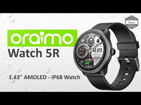 Видео: ORAIMO Watch 5R — 1,43-дюймовый AMOLED-дисплей — Oraimo Health — Android и iOS — часы с защитой IP68