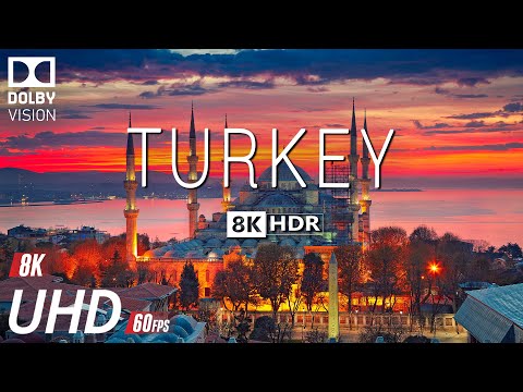 Видео: ВИДЕО В ТУРЦИИ 8K HDR 60 кадров в секунду DOLBY VISION С МЯГКОЙ ФОРТЕПИАННОЙ МУЗЫКОЙ