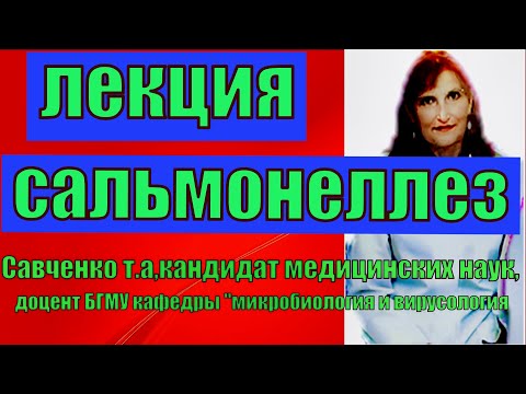 Видео: Сальмонеллёз.Сальмонеллёз-лекция по микробиологии