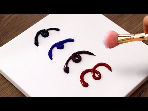 Видео: Красивая картина Вселенной | Расслабляющая акриловая картина #564