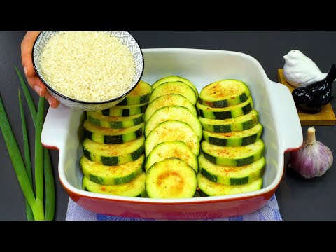 Видео: Все любят этот простой и дешевый рецепт! 😋 Рецепт ужина из кабачков, риса и помидоров.