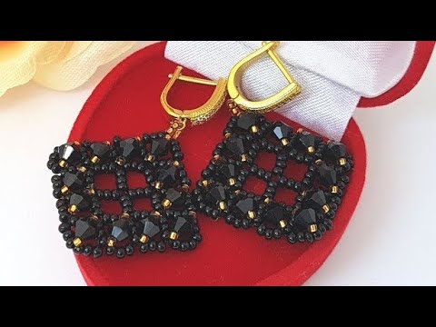 Видео: Серьги из бусин и бисера/Как сделать серьги/Beaded Earrings /Diy Earrings