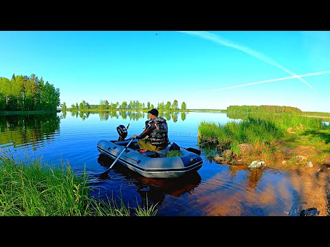 Видео: Первая Рыбалка на Щуку в Июне | Ловля Щуки и Окуня Летом 2023 | Рыбалка в Карелии