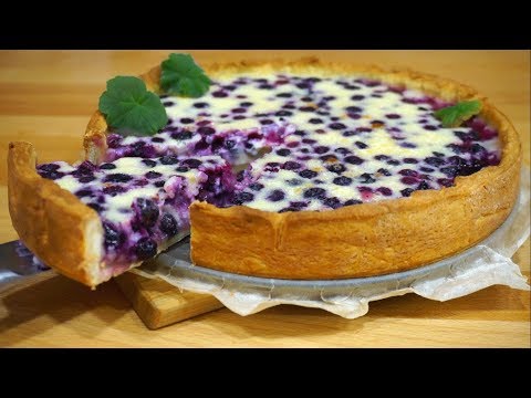 Видео: Ягодный Пирог со Сметанной Заливкой