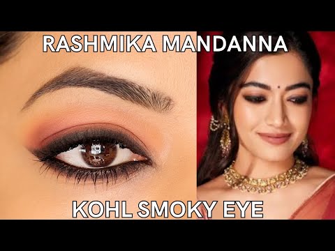 Видео: Как получить дымчатый макияж глаз, как у Рашмики Манданны? (для нависших век)
