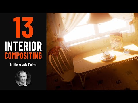 Видео: Композитинг интерьера в Blackmagic Fusion (Урок 13)