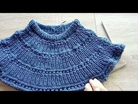 Видео: Джемпер "Белфаст" от Дропс дизайн. Часть 2. Все размеры. #медведьвяжет #медведьвкардигане