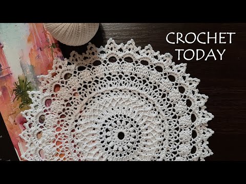 Видео: Рельефная салфетка крючком VISIONARY SENSE. Мастер -класс.