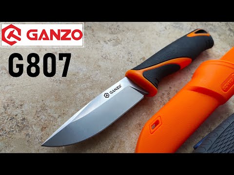 Видео: ✅ NEW GANZO Fixed G807 Budget Knife ( Morakniv отдыхает )