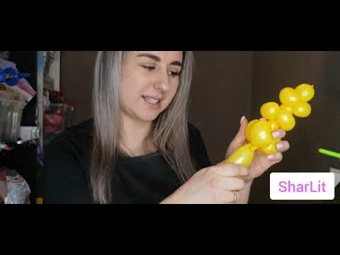Видео: Как сделать цветы из шаров | SHARLIT