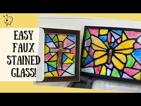 Видео: Как сделать ЛЕГКИЙ искусственный витраж | Пошаговое руководство