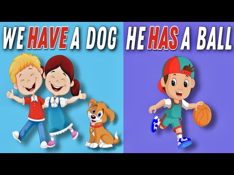 Видео: Have Has for kids - Грамматика английского для детей с Новакид 0+
